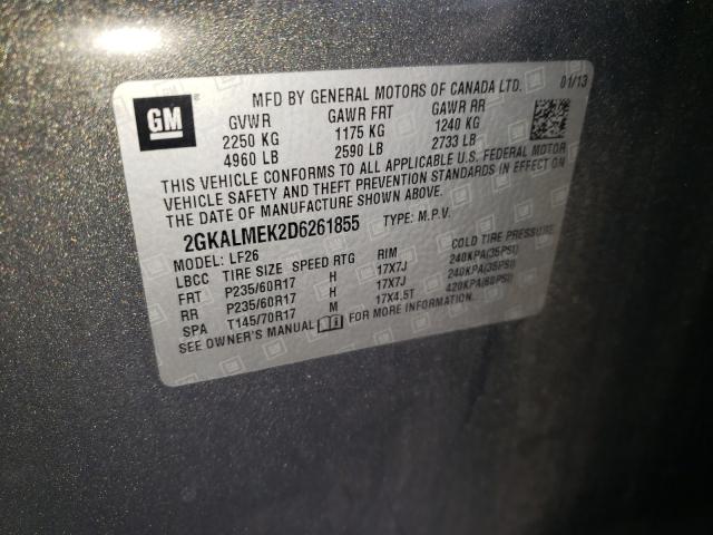 2013 GMC TERRAIN SL 2GKALMEK2D6261855