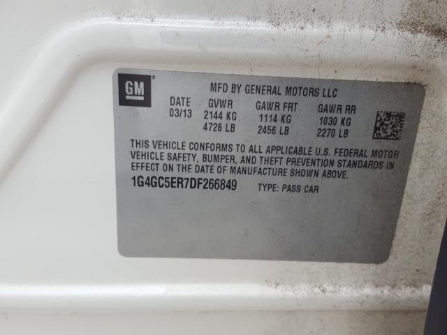 2013 BUICK LACROSSE 1G4GC5ER7DF266849