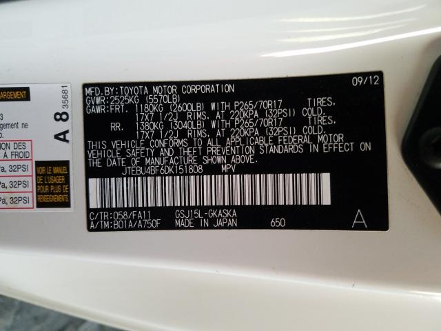 2013 TOYOTA FJ CRUISER - JTEBU4BF6DK151808