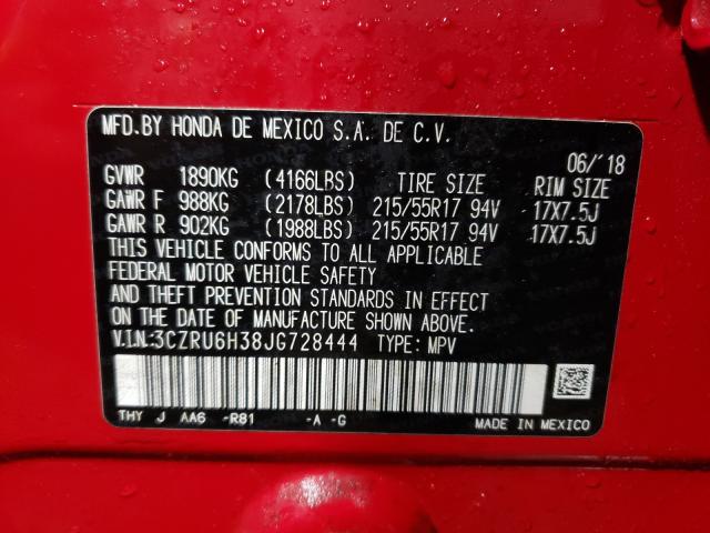 2018 HONDA HR-V LX 3CZRU6H38JG728444