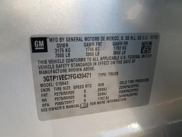 2015 GMC SIERRA C15 3GTP1VEC7FG439471