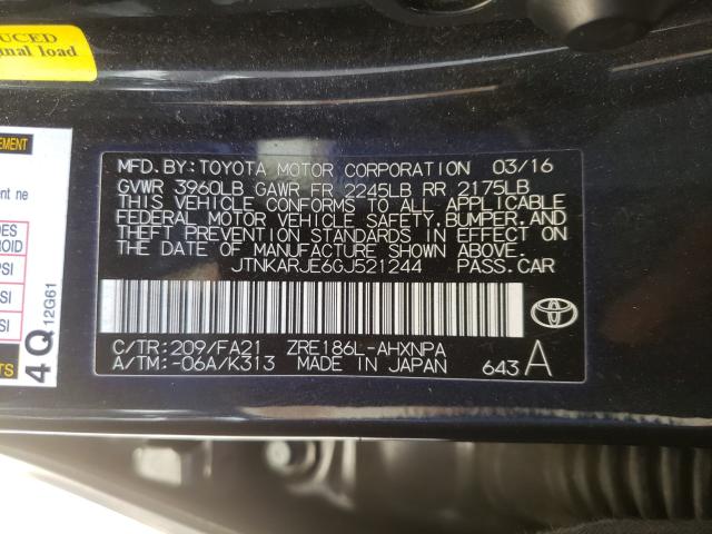 2016 TOYOTA SCION IM JTNKARJE6GJ521244