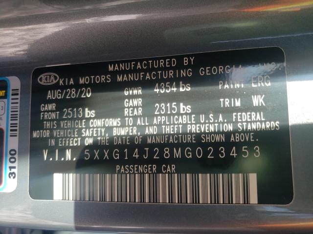 2021 KIA K5 LXS 5XXG14J28MG023453