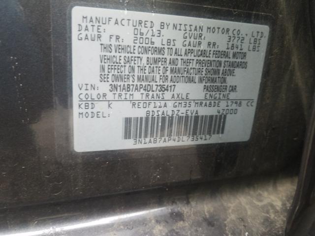 2013 NISSAN SENTRA 3N1AB7AP4DL735417