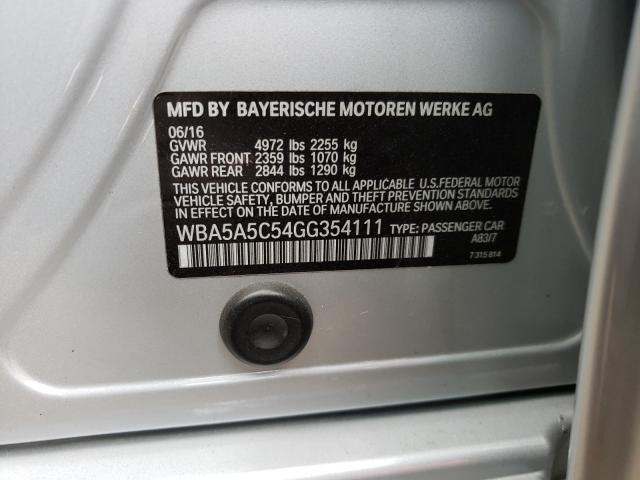 2016 BMW 528 I WBA5A5C54GG354111