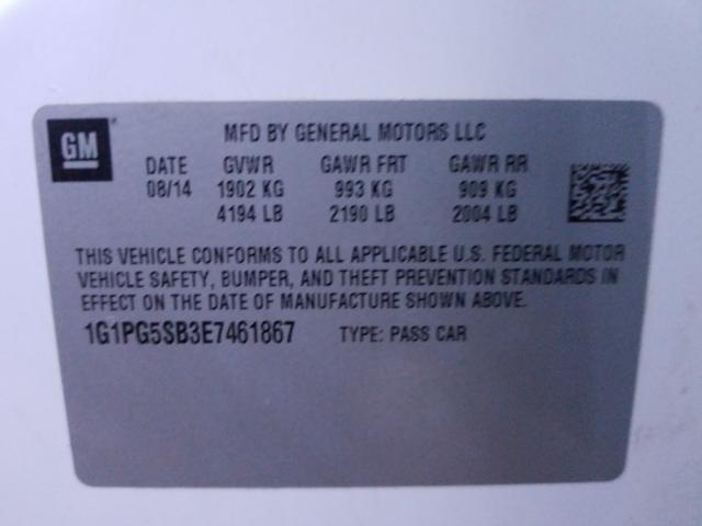 2014 CHEVROLET CRUZE LTZ 1G1PG5SB3E7461867