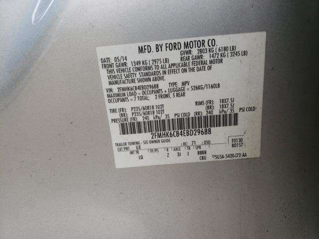 2014 FORD FLEX SEL 2FMHK6C84EBD29688