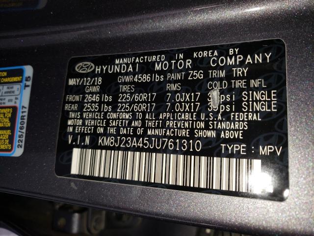 2018 HYUNDAI TUCSON SE KM8J23A45JU761310