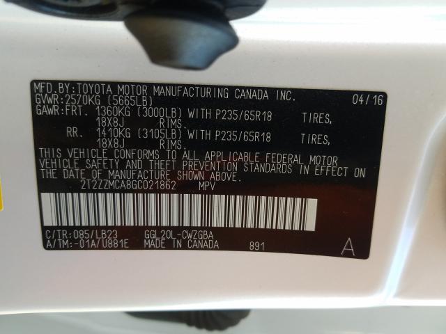 2016 LEXUS RX 350 2T2ZZMCA8GC021862