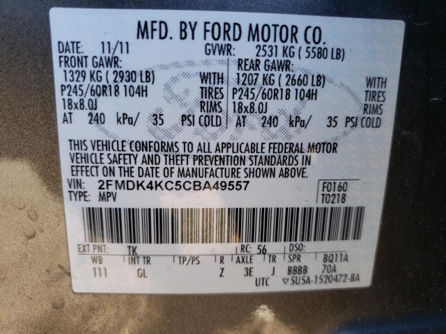2012 FORD EDGE LIMIT 2FMDK4KC5CBA49557