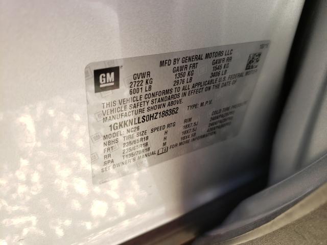 2017 GMC ACADIA SLE 1GKKNLLS0HZ188362