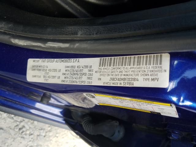 2015 FIAT 500L TREKK ZFBCFADH8FZ031814