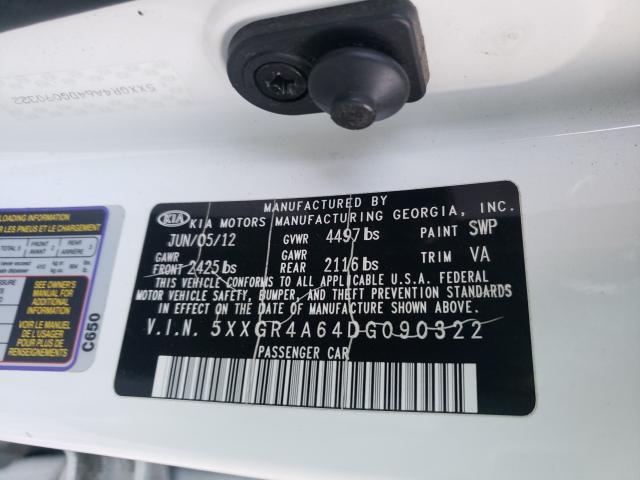 2013 KIA OPTIMA SX 5XXGR4A64DG090322