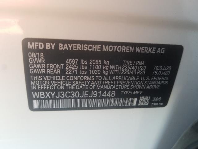 2018 BMW X2 SDRIVE2 WBXYJ3C30JEJ91448