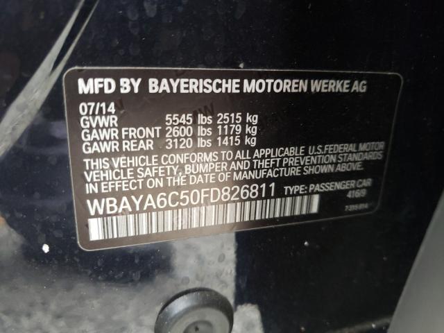2015 BMW 740 I WBAYA6C50FD826811