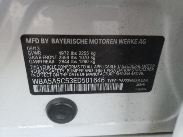 2014 BMW 528 I WBA5A5C53ED501646