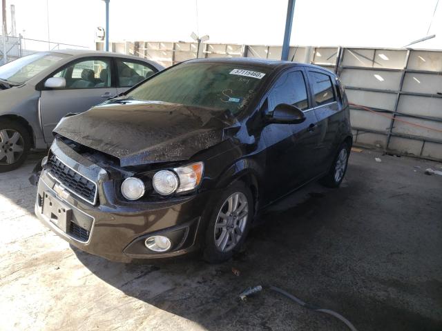 CHEVROLET SONIC LT 2014 black hatchbac gas 1G1JC6SB1E4157803 photo #3