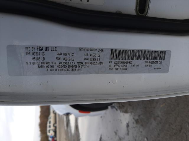 2016 DODGE CHARGER SX 2C3CDXHG9GH204625