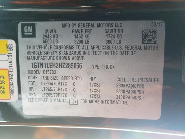 2017 GMC SIERRA C15 - 1GTN1LEH2HZ285066