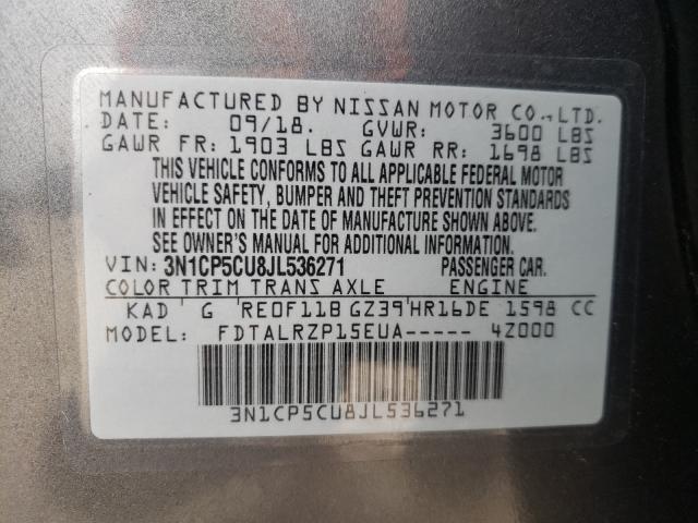 2018 NISSAN KICKS 3N1CP5CU8JL536271