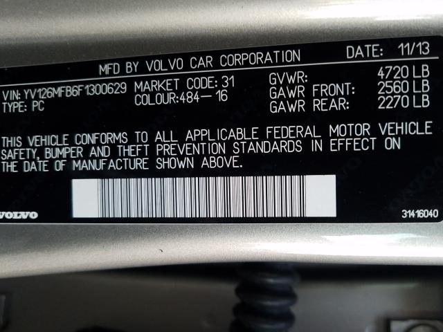 2015 VOLVO S60 PREMIE YV126MFB6F1300629