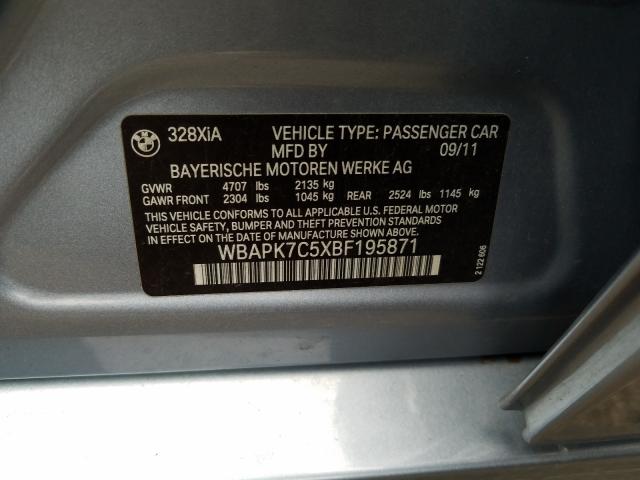 2011 BMW 328 XI WBAPK7C5XBF195871