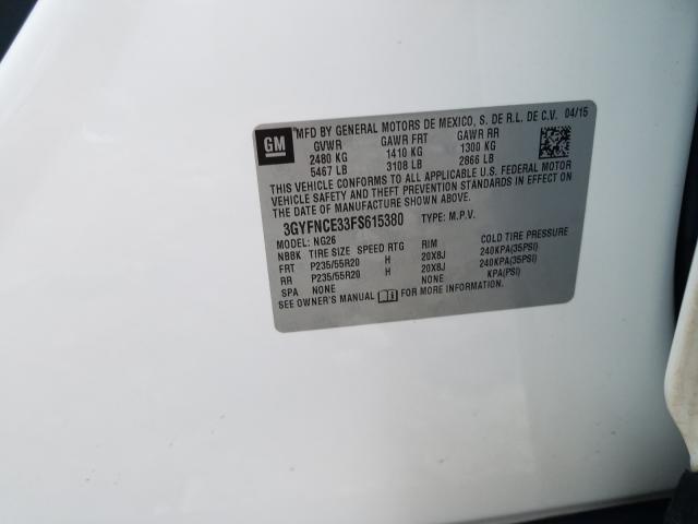 2015 CADILLAC SRX PERFOR 3GYFNCE33FS615380