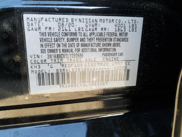 2020 NISSAN SENTRA SV 3N1AB8CV3LY283589