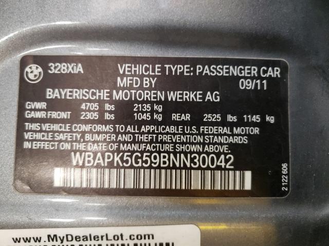 2011 BMW 328 XI SUL WBAPK5G59BNN30042