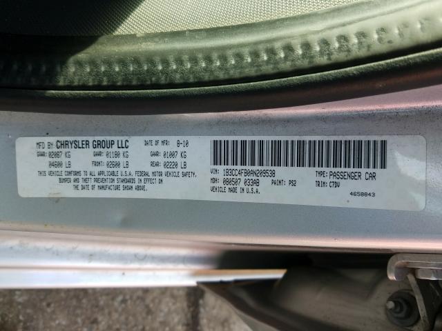 2010 DODGE AVENGER 1B3CC4FB0AN209538