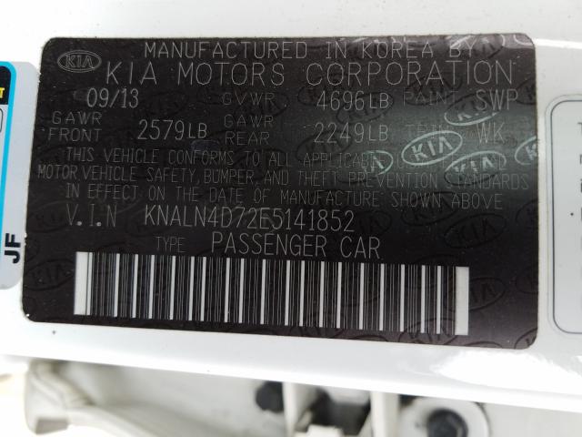 2014 KIA CADENZA PR KNALN4D72E5141852