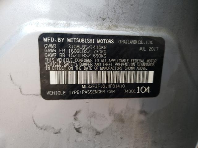 2018 MITSUBISHI MIRAGE G4 ML32F3FJ0JHF01410