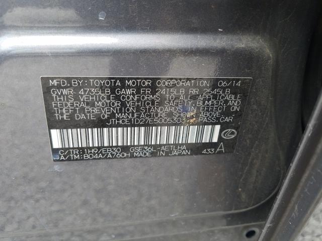 2014 LEXUS IS 350 JTHCE1D27E5005303
