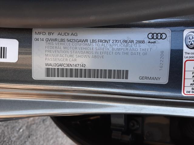 2014 AUDI A7 PRESTIG 3AU2GAFC3EN147142