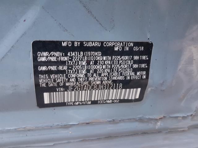 2018 SUBARU CROSSTREK JF2GTADC8JH312118