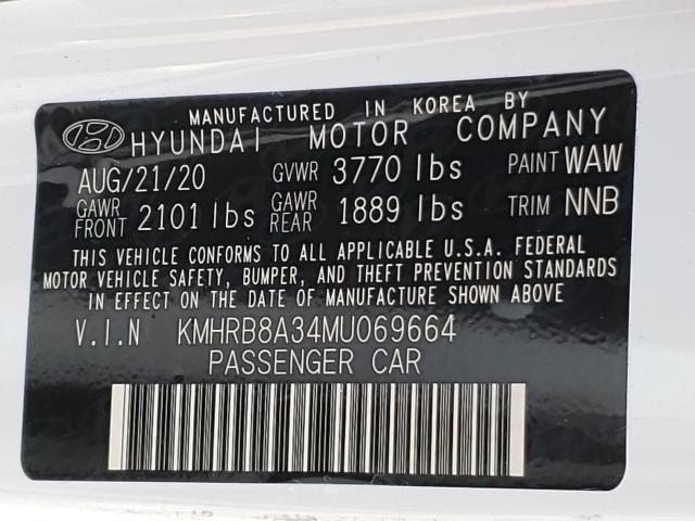 2021 HYUNDAI VENUE SE KMHRB8A34MU069664