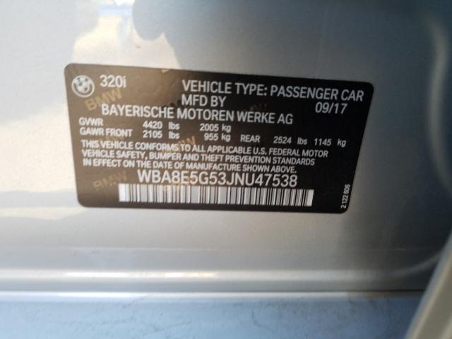 2018 BMW 320 XI WBA8E5G53JNU47538