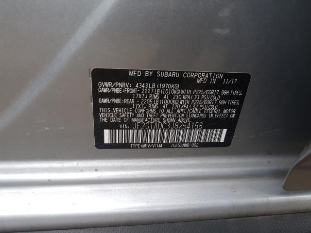 2018 SUBARU CROSSTREK JF2GTADC3J8254158