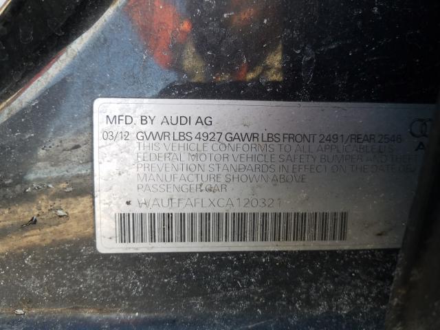 2012 AUDI A4 PREMIUM WAUFFAFLXCA120321