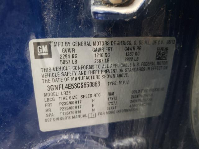 2012 CHEVROLET CAPTIVA SP 3GNFL4E53CS650863