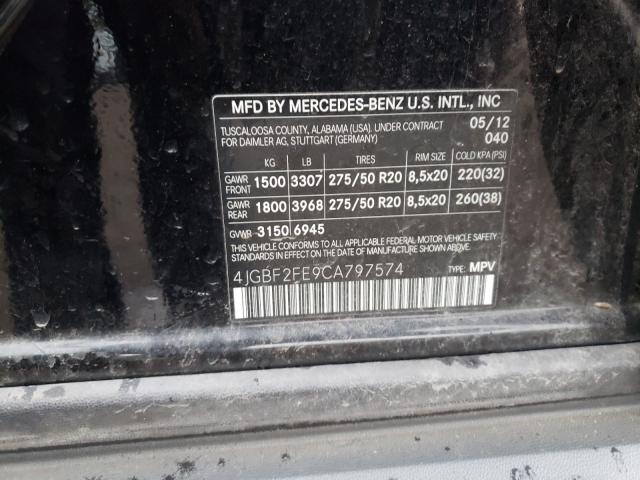 2012 MERCEDES-BENZ GL 350 BLU 4JGBF2FE9CA797574