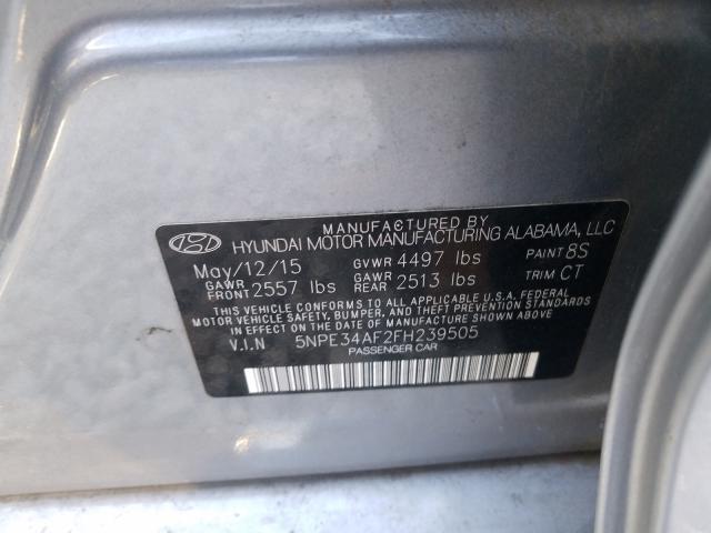 2015 HYUNDAI SONATA SPO 5NPE34AF2FH239505