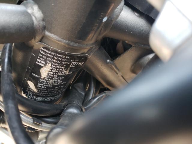 2016 TRIUMPH MOTORCYCLE TIGER 800 SMTE09BF1GT741747