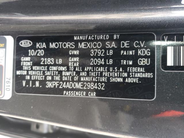 2021 KIA FORTE 3KPF24AD0ME298432