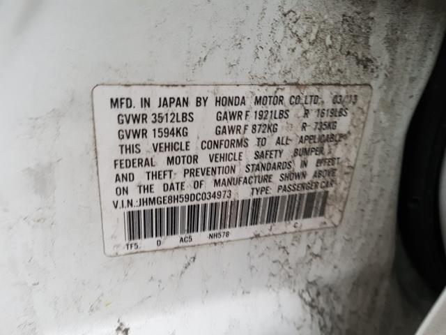 2013 HONDA FIT SPORT JHMGE8H59DC034973