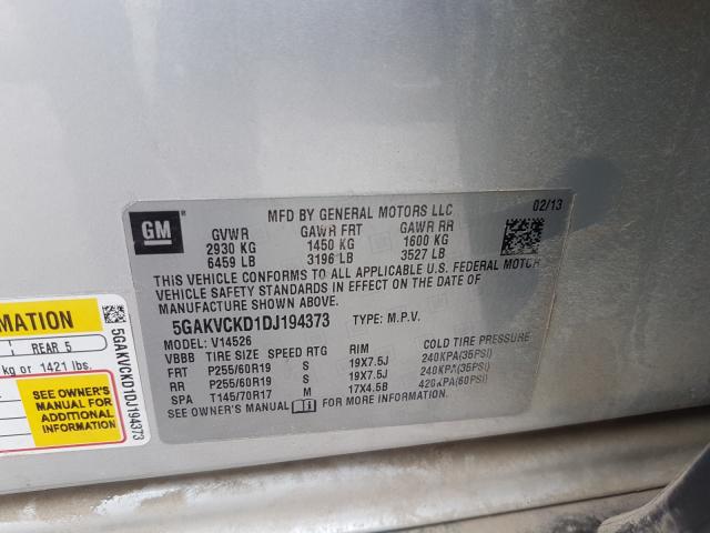 2013 BUICK ENCLAVE 5GAKVCKD1DJ194373