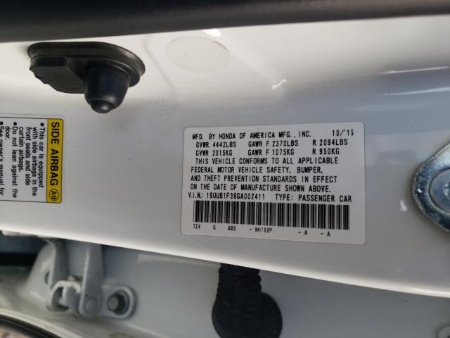 2016 ACURA TLX 19UUB1F36GA002411