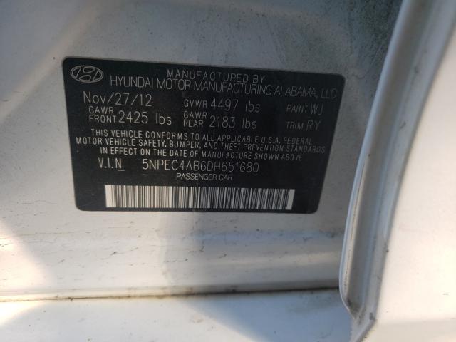 2013 HYUNDAI SONATA 5NPEC4AB6DH651680