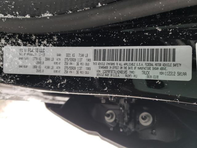 2020 RAM 1500 BIG H 1C6SRFBT3LN248105
