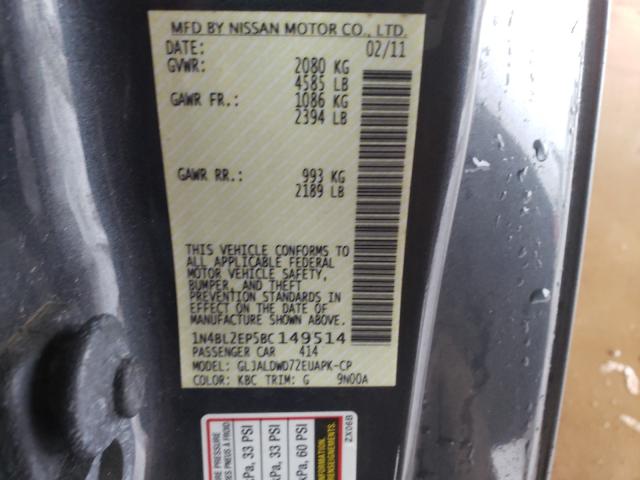 2011 NISSAN ALTIMA SR 1N4BL2EP5BC149514